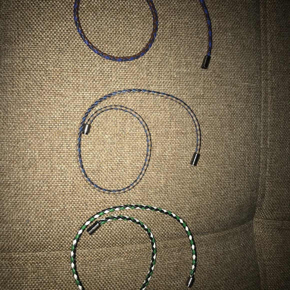 BUGATCHI LEATHER BRACELET - Picture 2 of 2